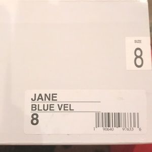 Steve Madden blue velvet shoes